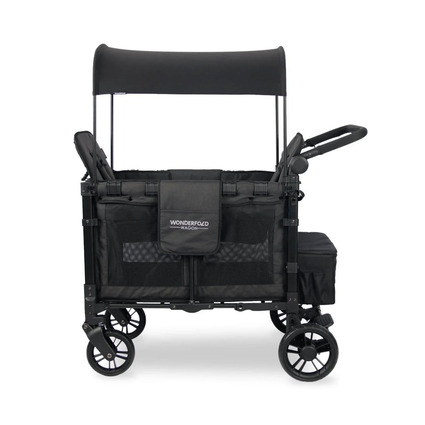 Wonderfold W2 Elite Double Stroller Wagon - Volcanic Black