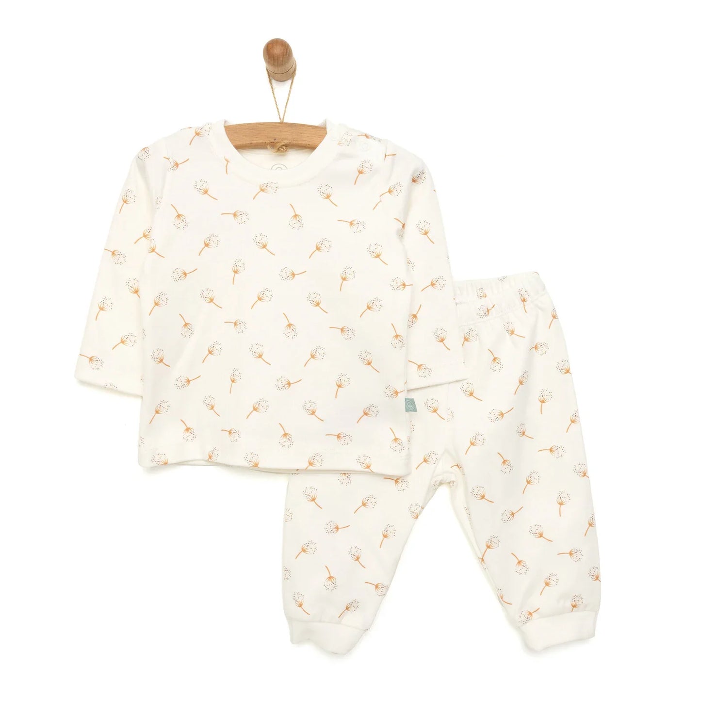 Pambuliq Baby Girl Long Sleeve Pyjamas Set - Ecru