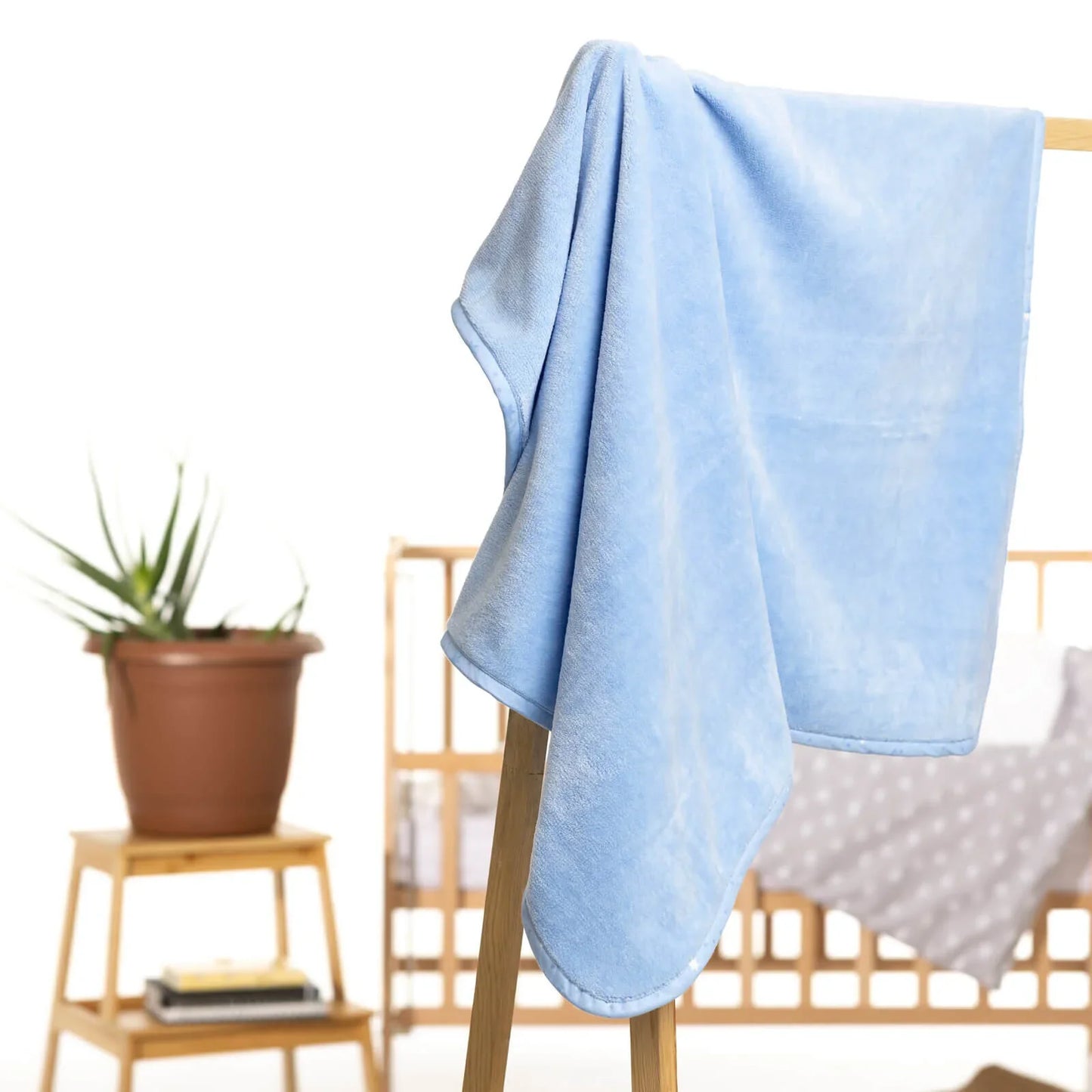 Mollia Welsoft Unisex Baby Blanket 80x100cm - Light Blue