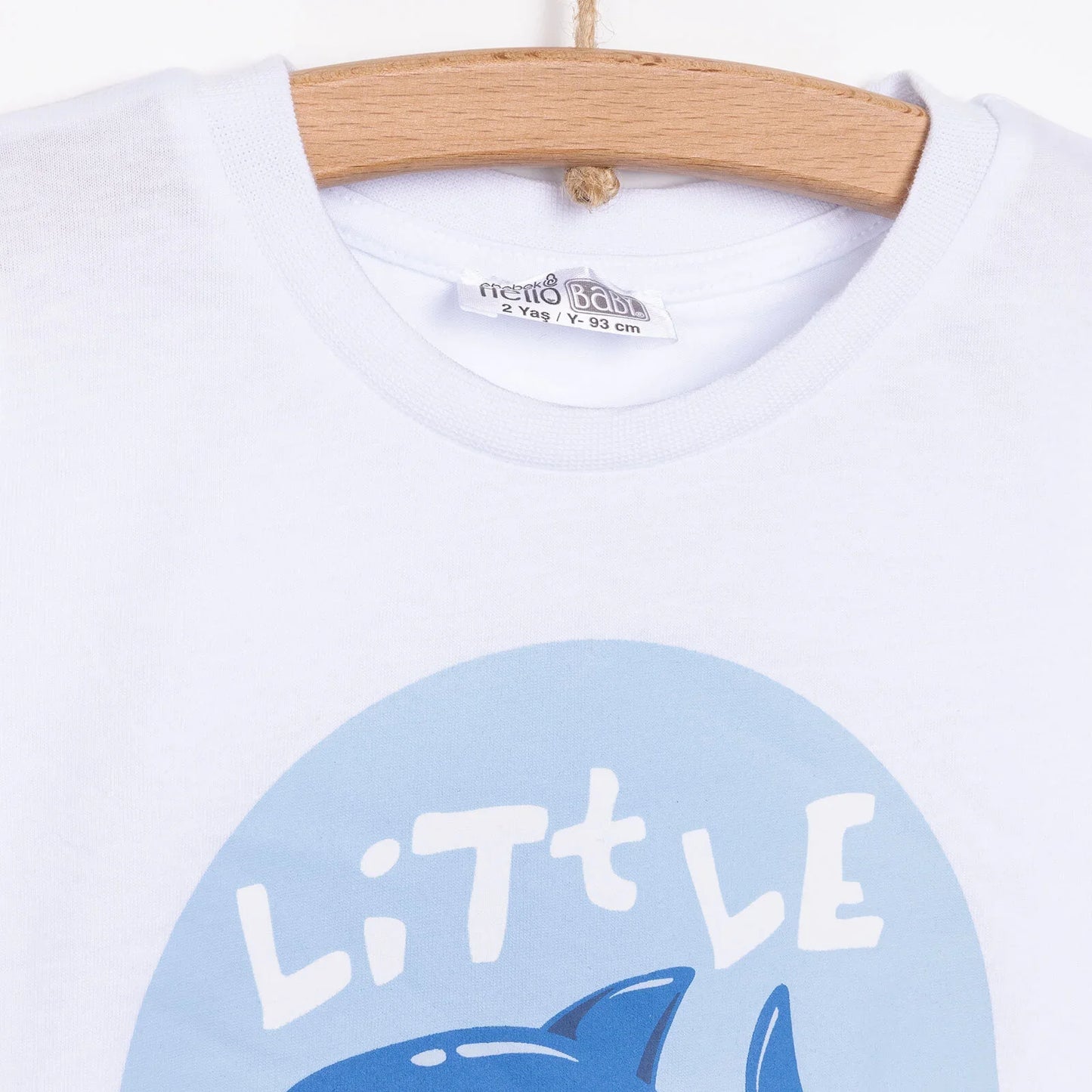 HelloBaby Baby Shark Boy T-shirt - White