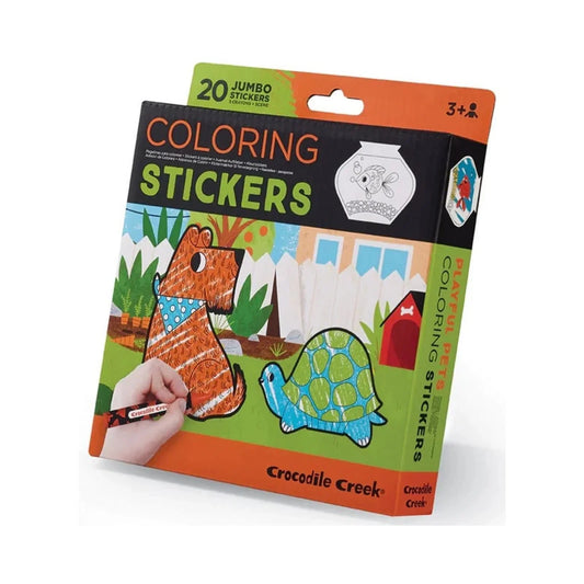 Crocodile Creek Playful Pets Colouring Stickers