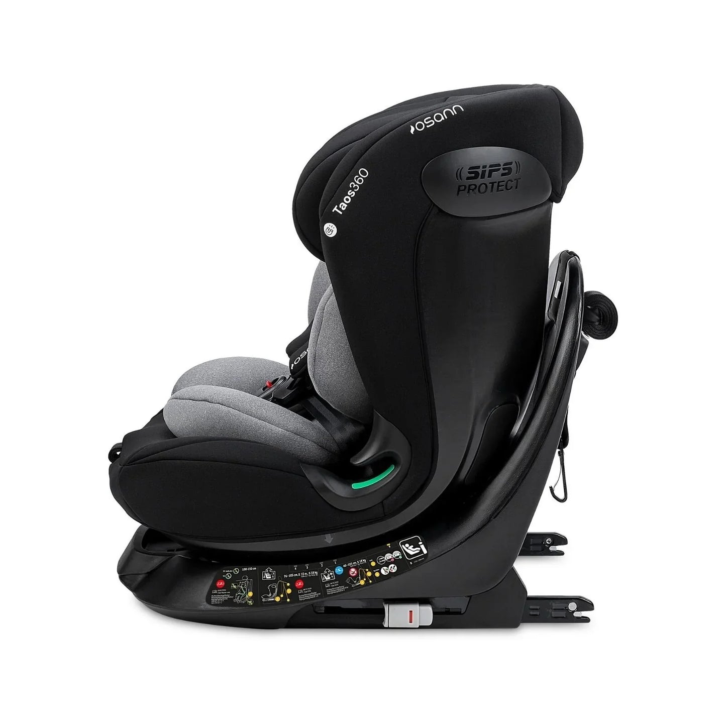 Osann Taos360 ECE R129/04 Car Seat - Black Grey