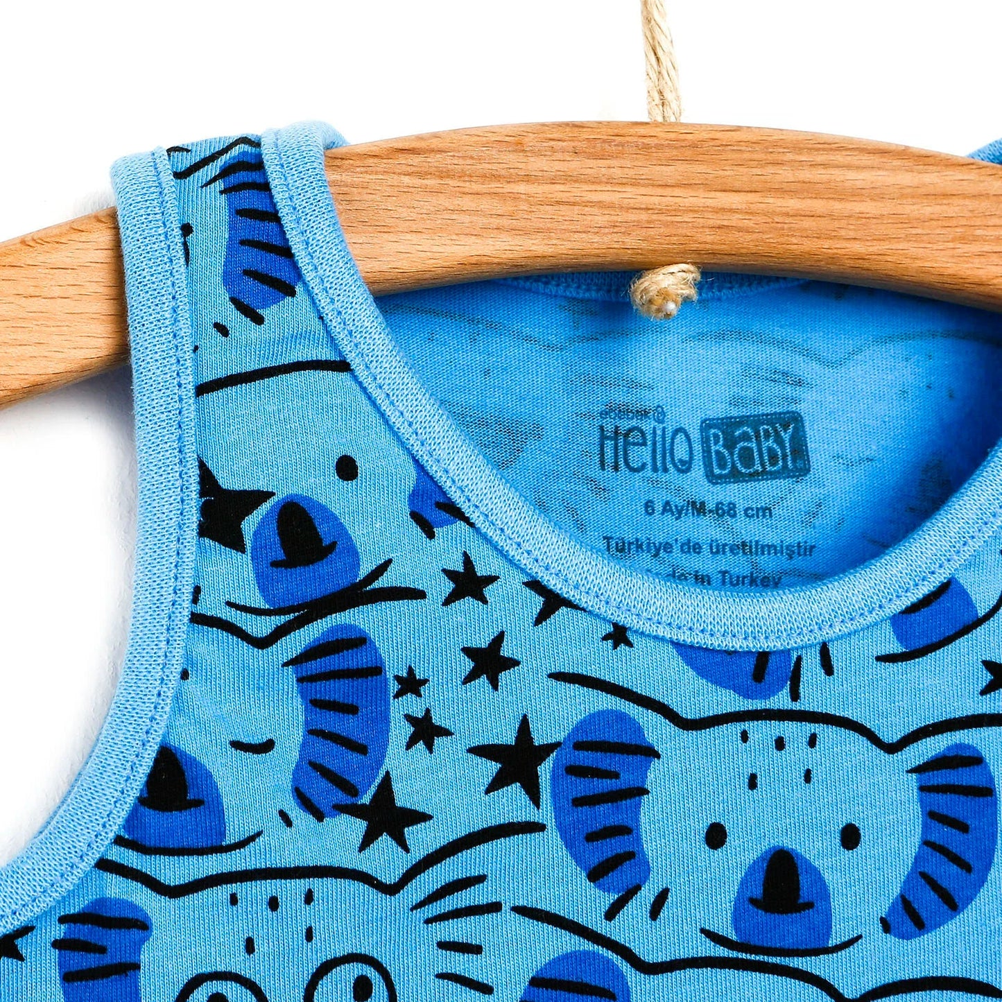 HelloBaby Basic Baby Boy Tank Top - Light Blue