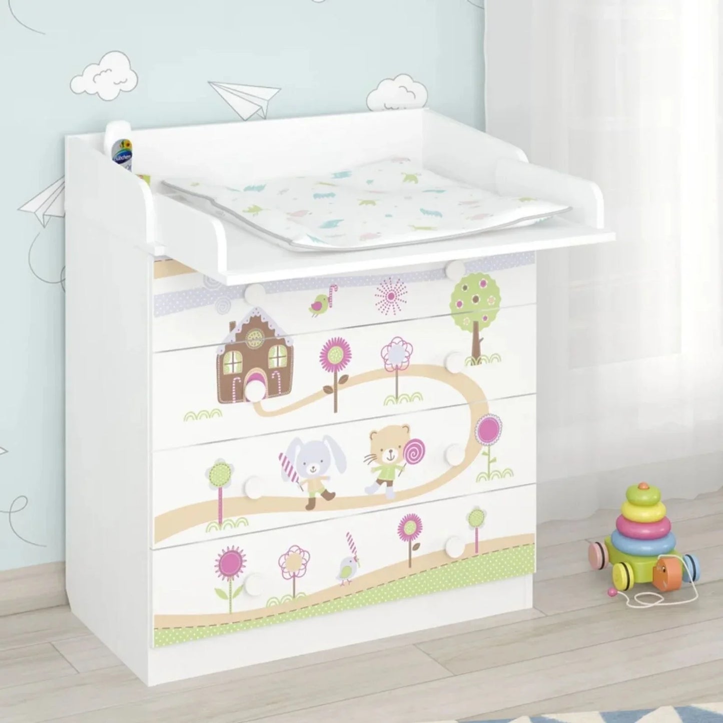 Shefa Kids 800 Changing Dresser - Gingerbread House