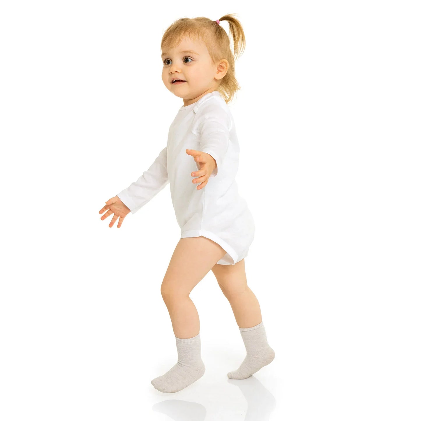 HelloBaby Unisex Long Sleeve Bodysuit 5 pcs