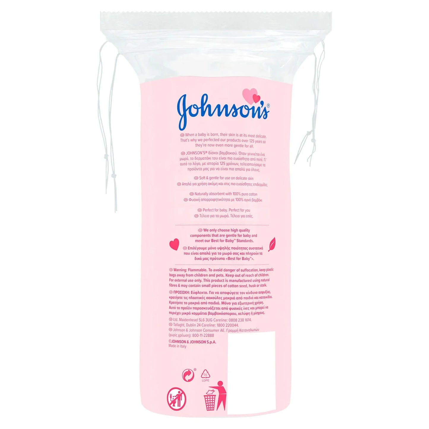 Johnson's Baby Cotton Pads 50 pads