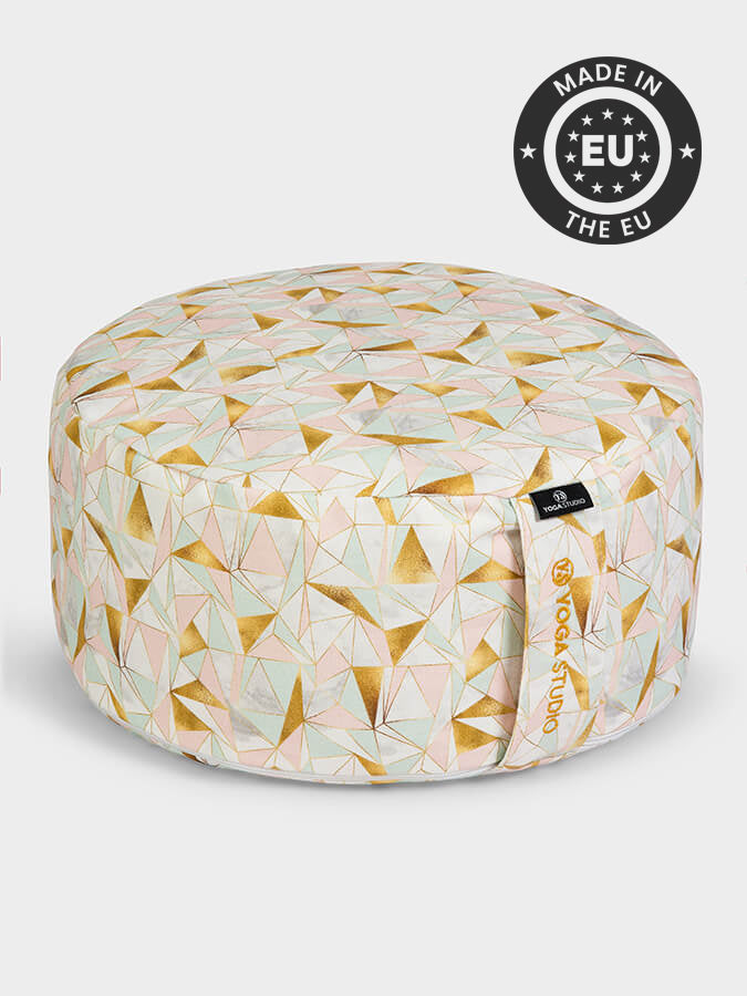 Yoga Studio EU Cylinder Buckwheat Designed Meditation Cushion - Abstract Collection