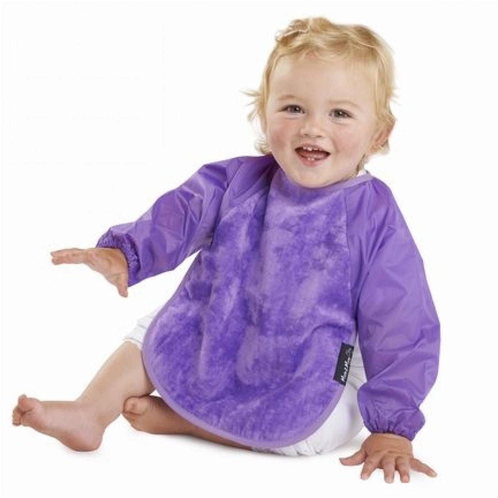 2 PACK - Mum 2 Mum Long Sleeved Wonder Bibs LARGE 18m - 3 years - Purple & Cerise - mezetto Baby&More Baby&More
