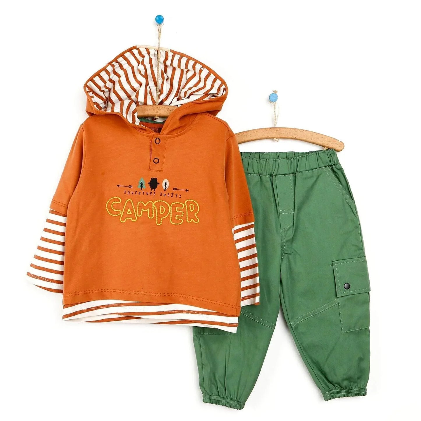 HelloBaby Sweatshirt-Pants - Cinnamon