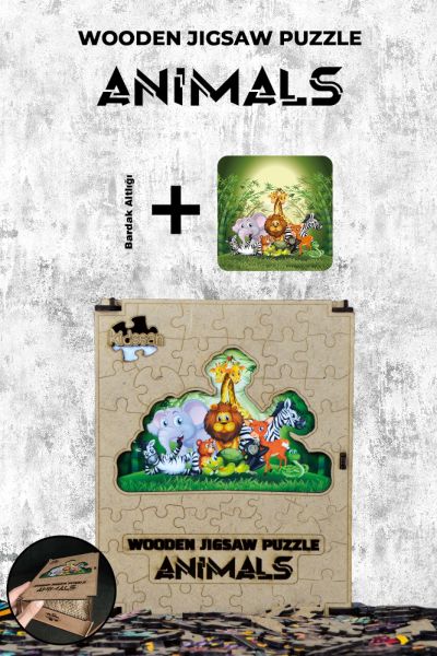 Ahşap Puzzle - Tiere (87 Teile)