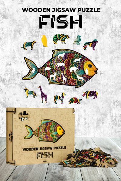 Ahşap Puzzle - Fisch (182 Teile)