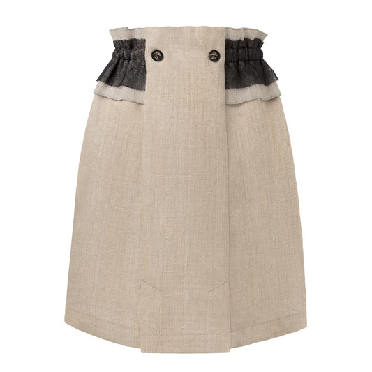 World Exlusive Limited Edition Lotus Skirt with Linen Ruffle-0