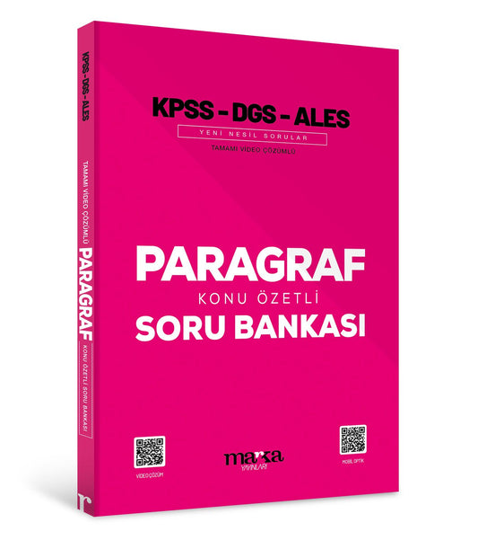 2025 KPSS DGS ALES PARAGRAF Konu Özetli Yeni Nesil Soru Bankası Tamamı Video Çözümlü (Ciltli)