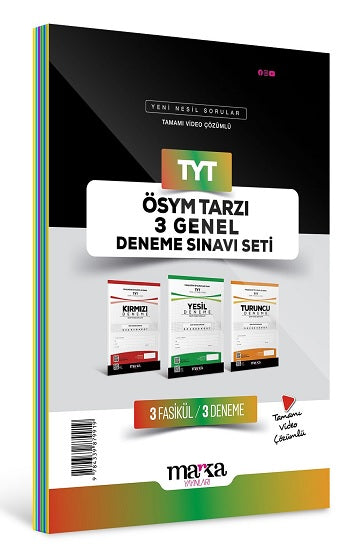 2025 TYT ÖSYM Tarzı 3 Genel Deneme Sınavı Seti Tamamı Video Çözümlü