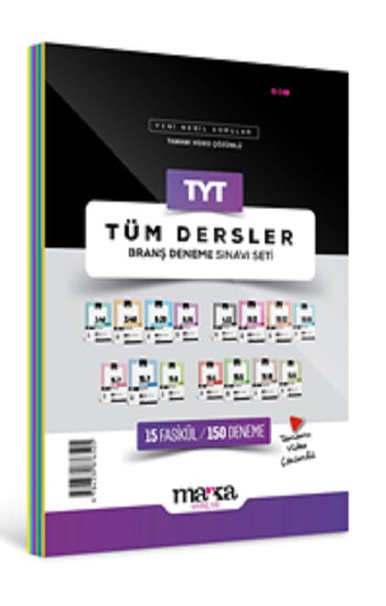 2025 TYT Tüm Dersler Branş Deneme Sınavı Seti 15 Fasikül 150 Deneme