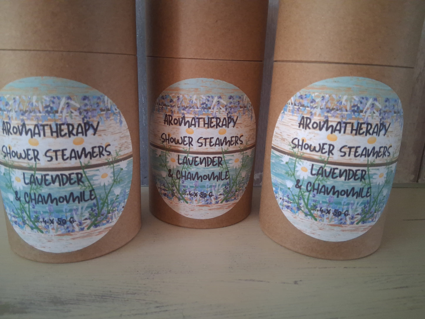 4 x pack aromatherapy Shower Steamers Lavender & Chamomile