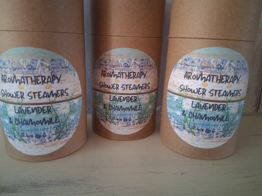 4 x pack aromatherapy Shower Steamers Lavender & Chamomile