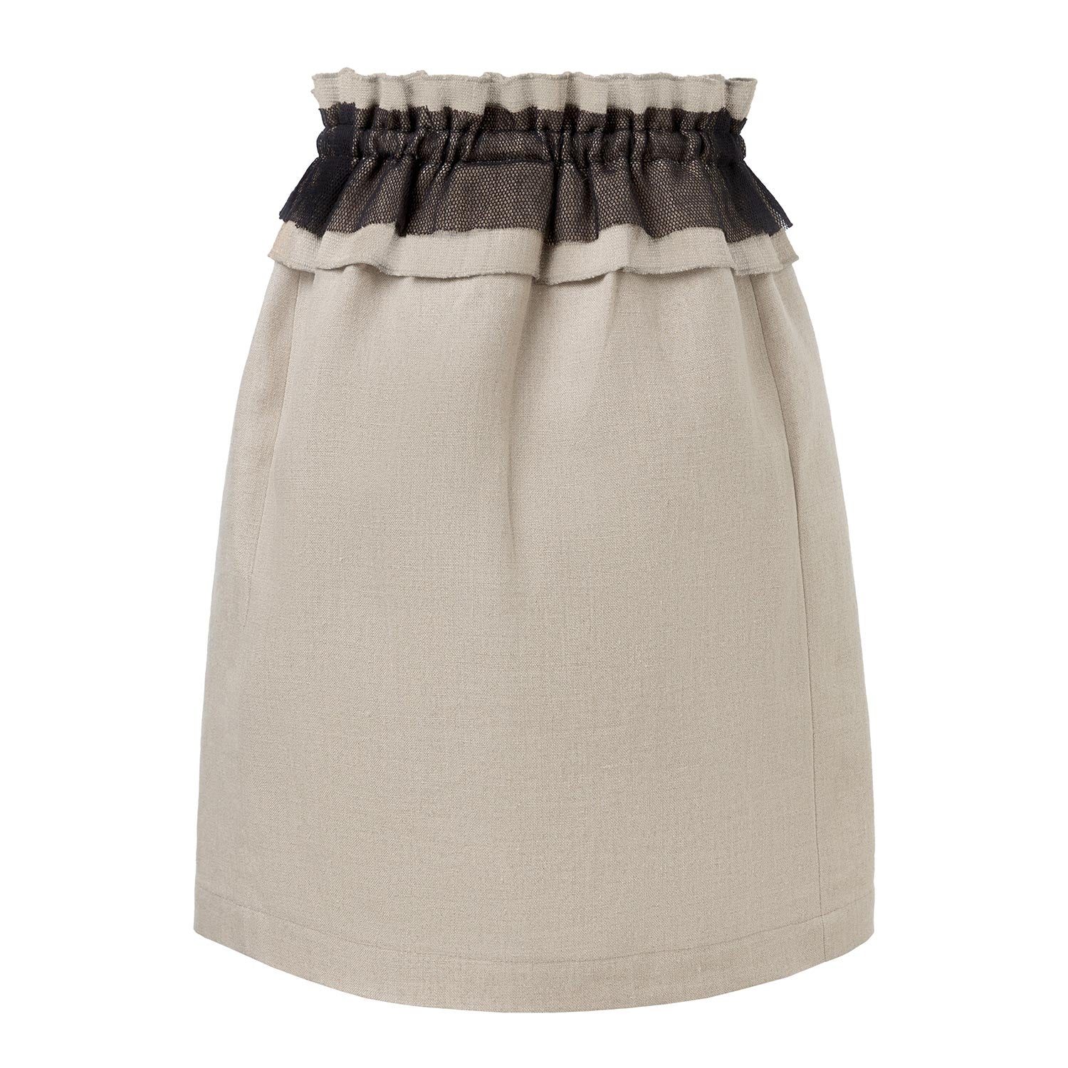 Linen Skirt with Ruffles-1