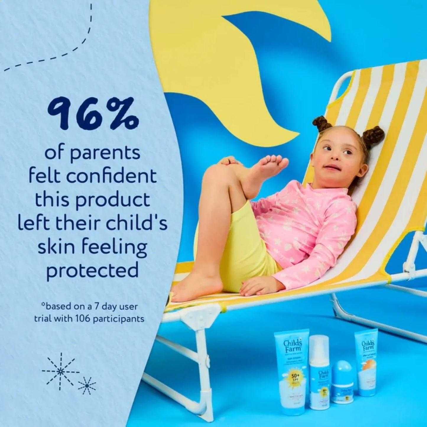 Childs Farm SPF 50+ Sun Cream Fragrance Free Sunscreen for Kids & Sensitive Skin 100ml