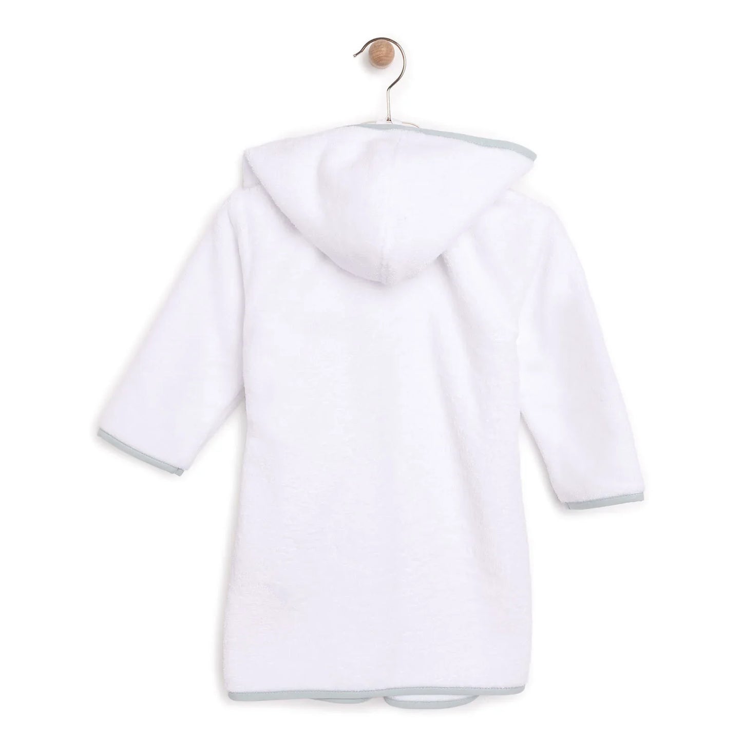 Mollia Boy Baby Bathrobe - White