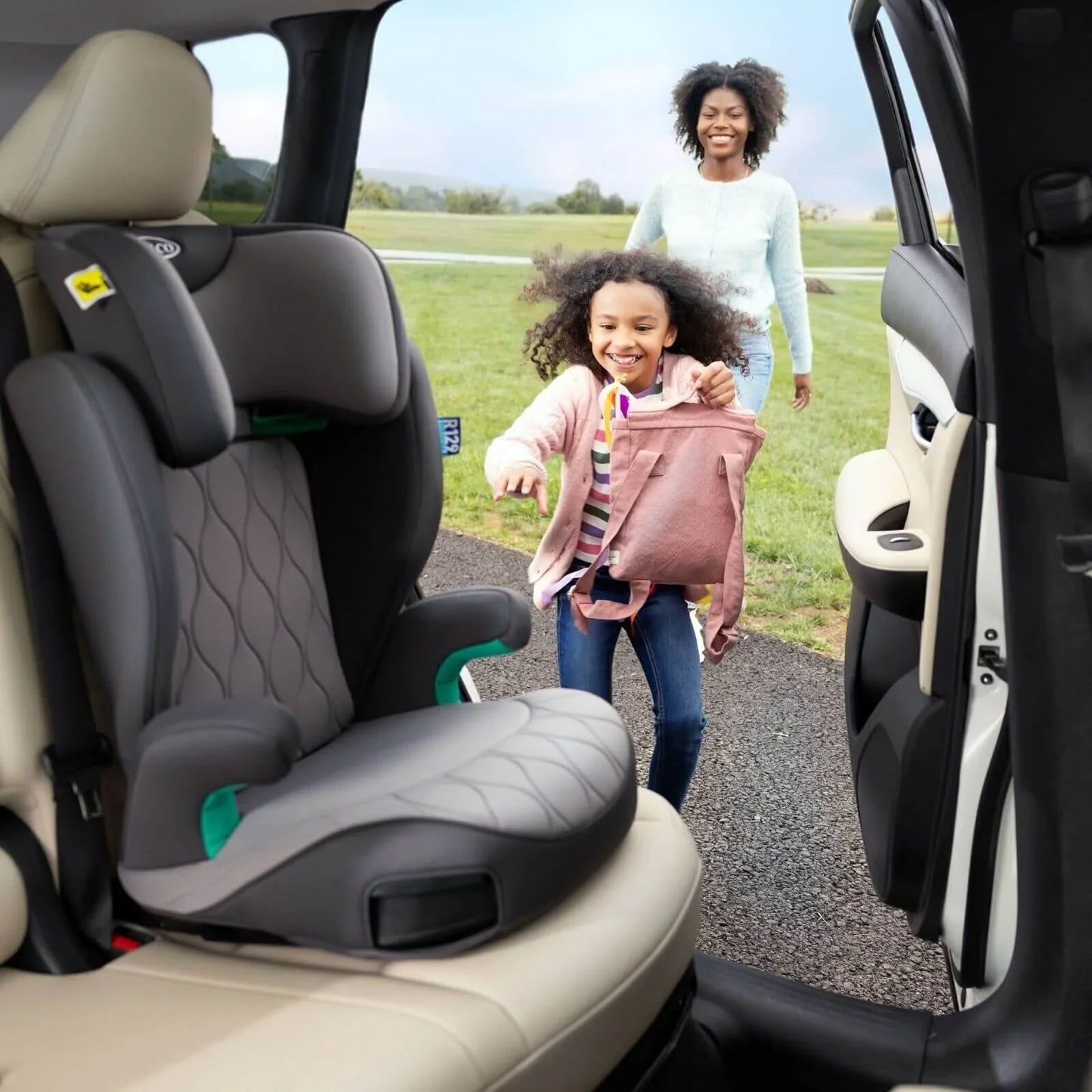 Graco Affix i-Size R129 ISOFIX Highback Booster Car Seat - Midnight