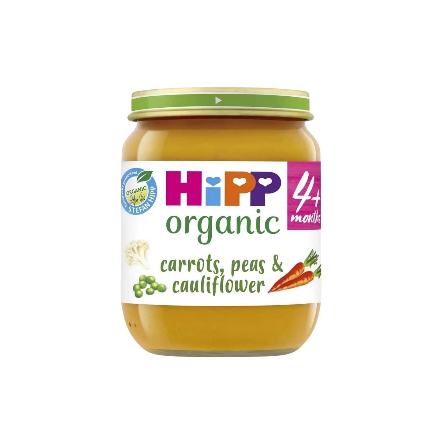 HiPP Organic Carrots Peas & Cauliflower Jar 4+ months 125g