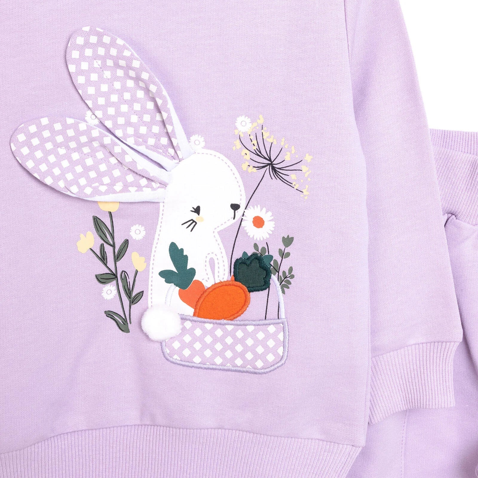 Cocux Baby Girl Cute Animals Tracksuit - Lilac