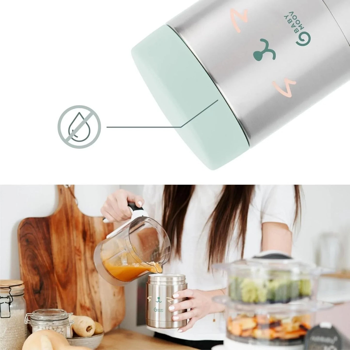 Babymoov Stainless Steel Insulated Food Flask - Fox