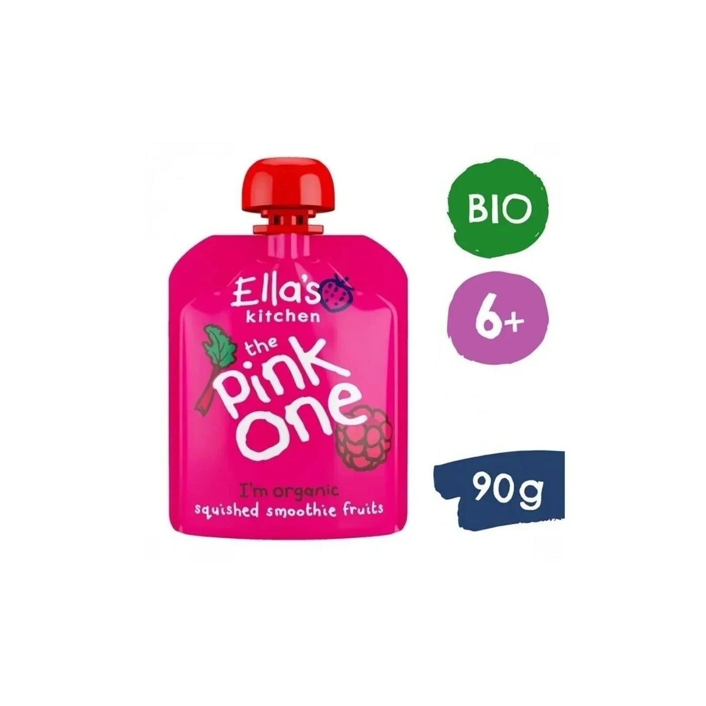 Ella's Kitchen Organic Smoothie The Pink One Baby Food Pouch 6+ Months 90g