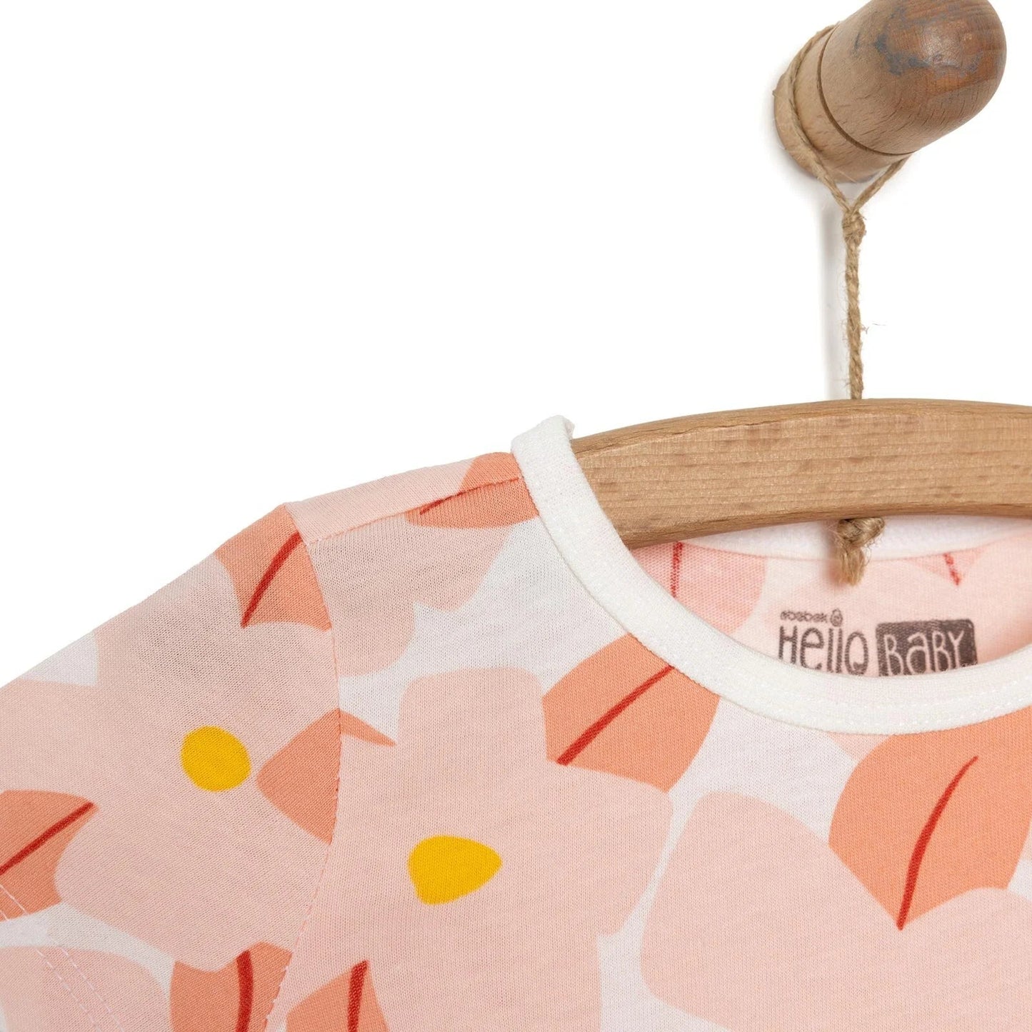 HelloBaby Baby Girl Short Sleeve Pyjamas Set - Ecru