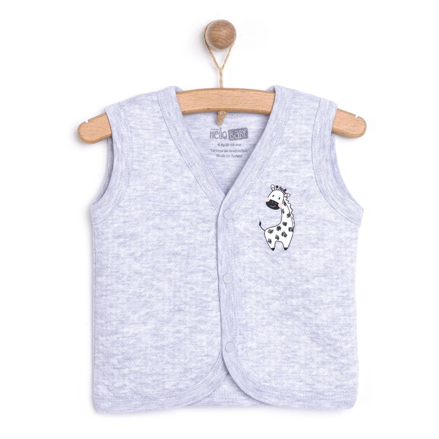 HelloBaby Unisex Classic Vest - Grey Melange