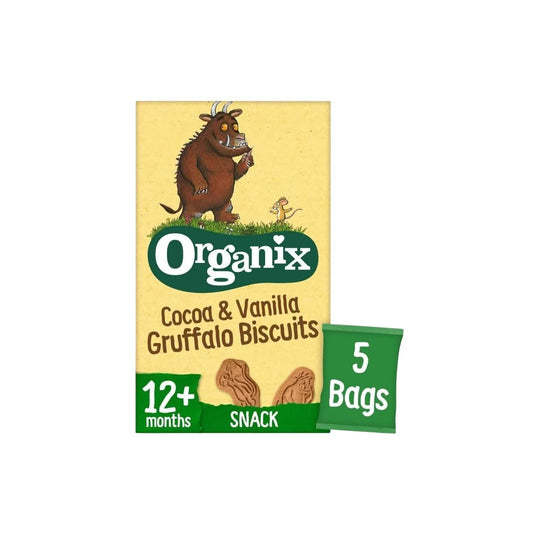 Organix Gruffalo Cocoa & Vanilla Biscuit 12+ months 100g (5x20g)