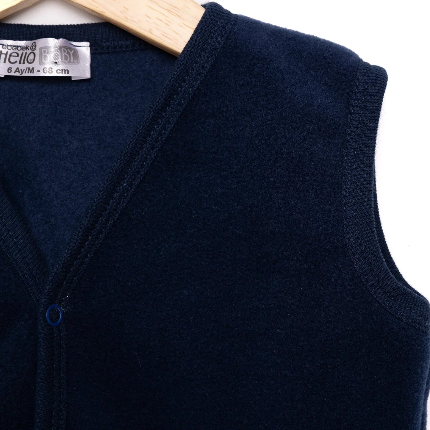 HelloBaby Basic Fleece Vest - Indigo