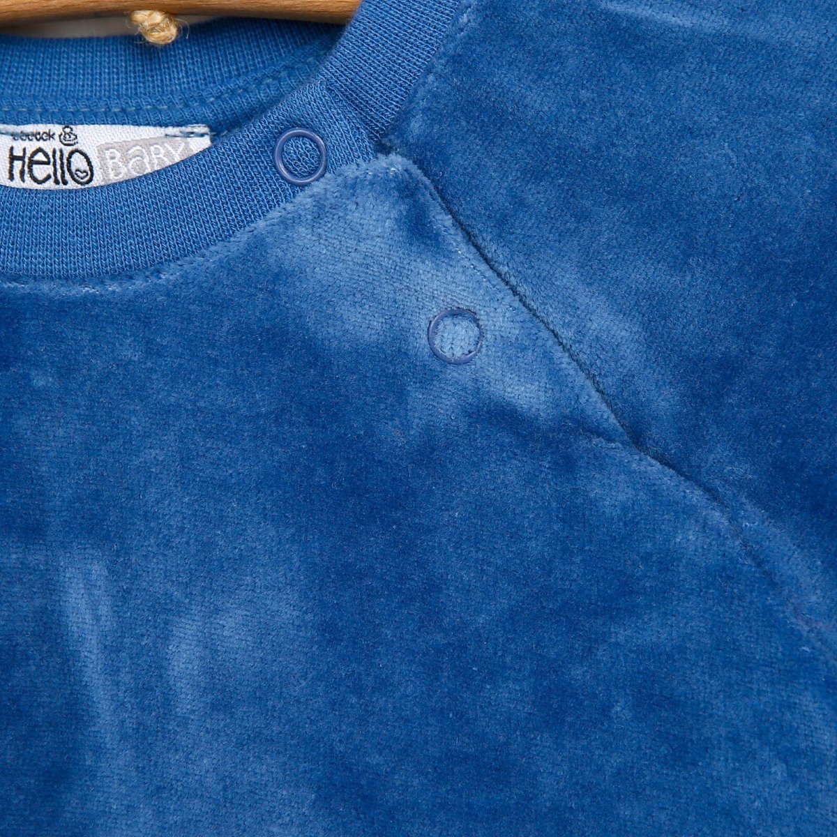 HelloBaby Basic Velvet Sweatshirt-Jogger - Indigo