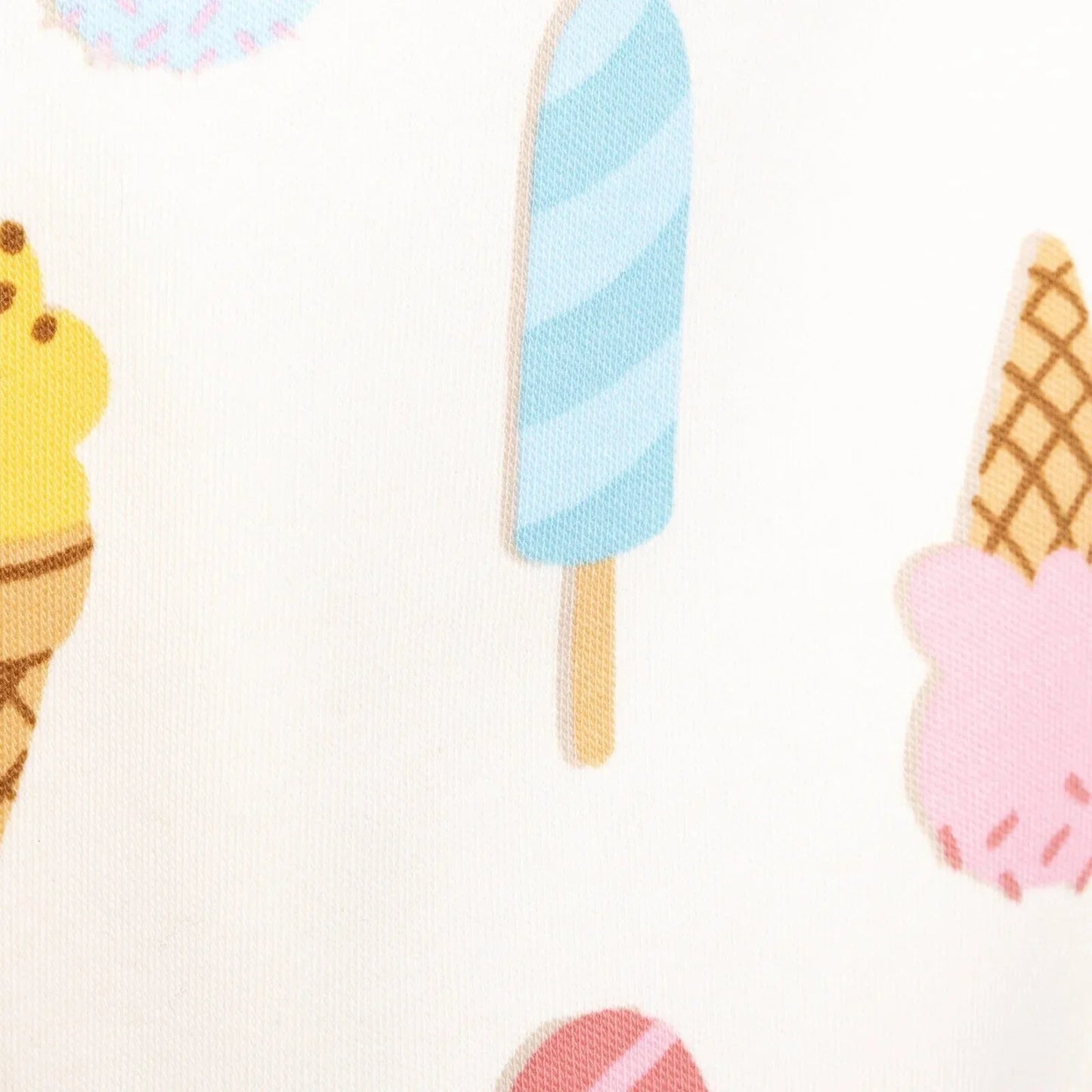 HelloBaby Baby Girl Basic Ice Cream Printed Footless Bottom 2 pcs - Pink