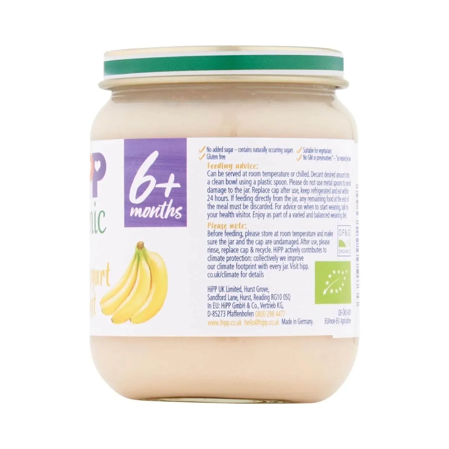 HiPP Organic Banana Yogurt Breakfast Jar 6+ months 125g