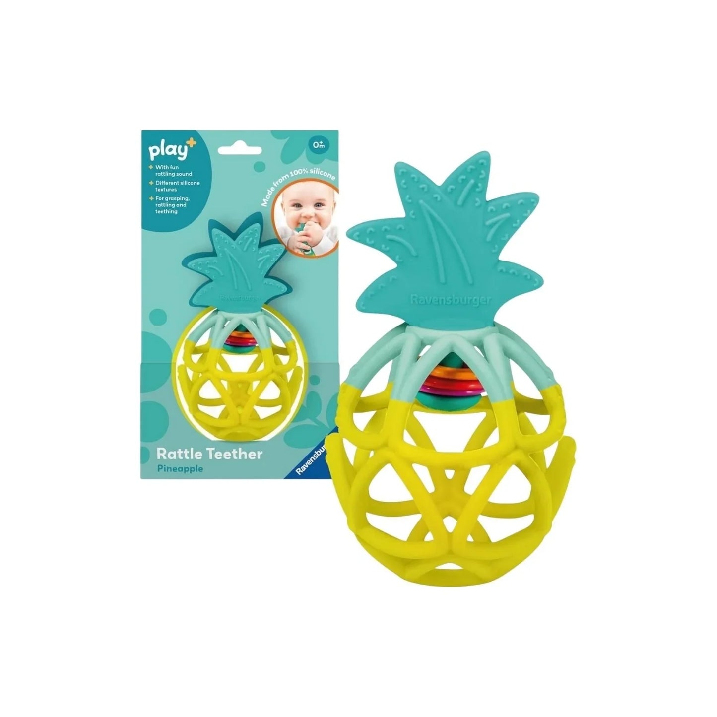 Play+ Rattle & Teether Pineapple