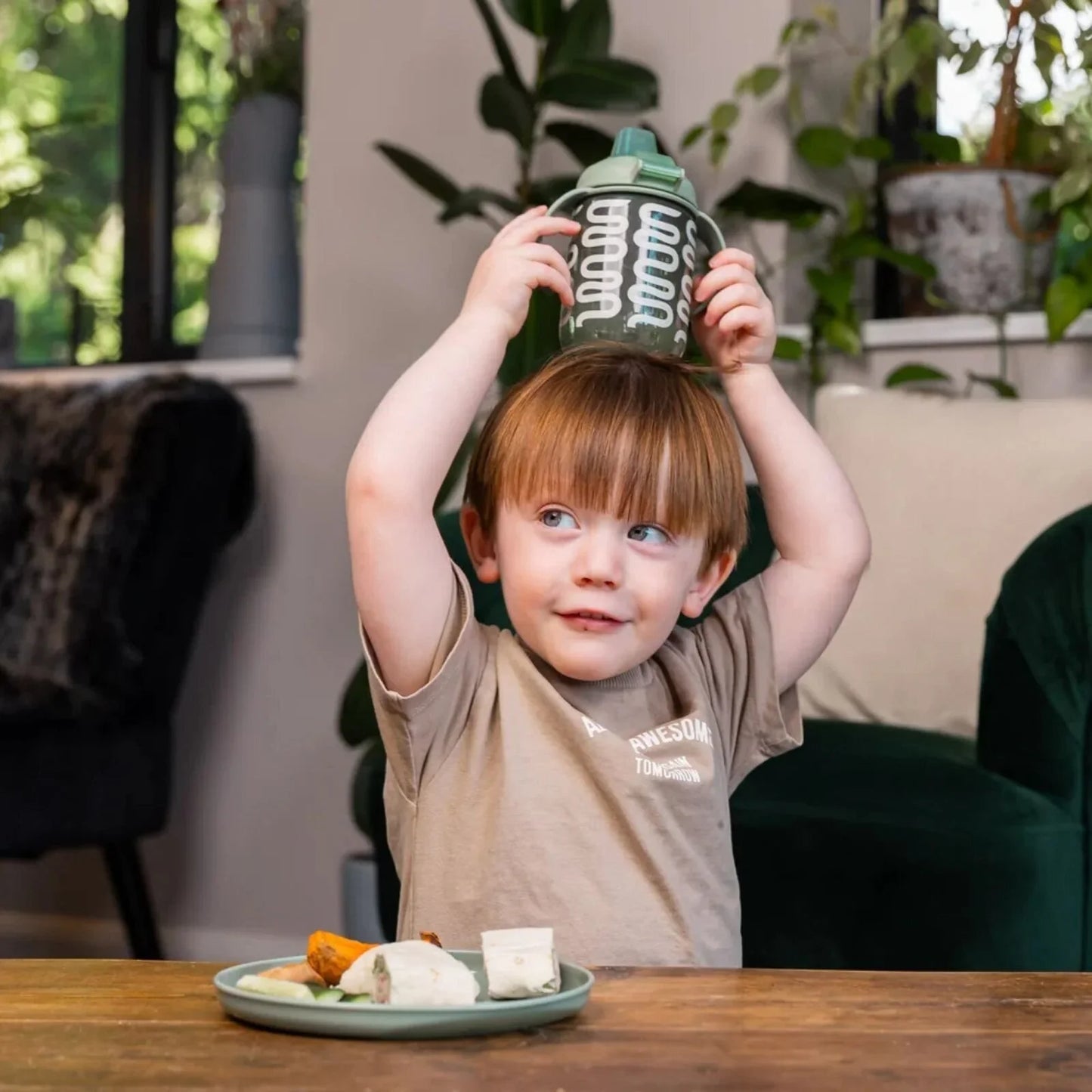 Vital Baby Hydrate Easy Sipper Cup 350ml - Natural Moss