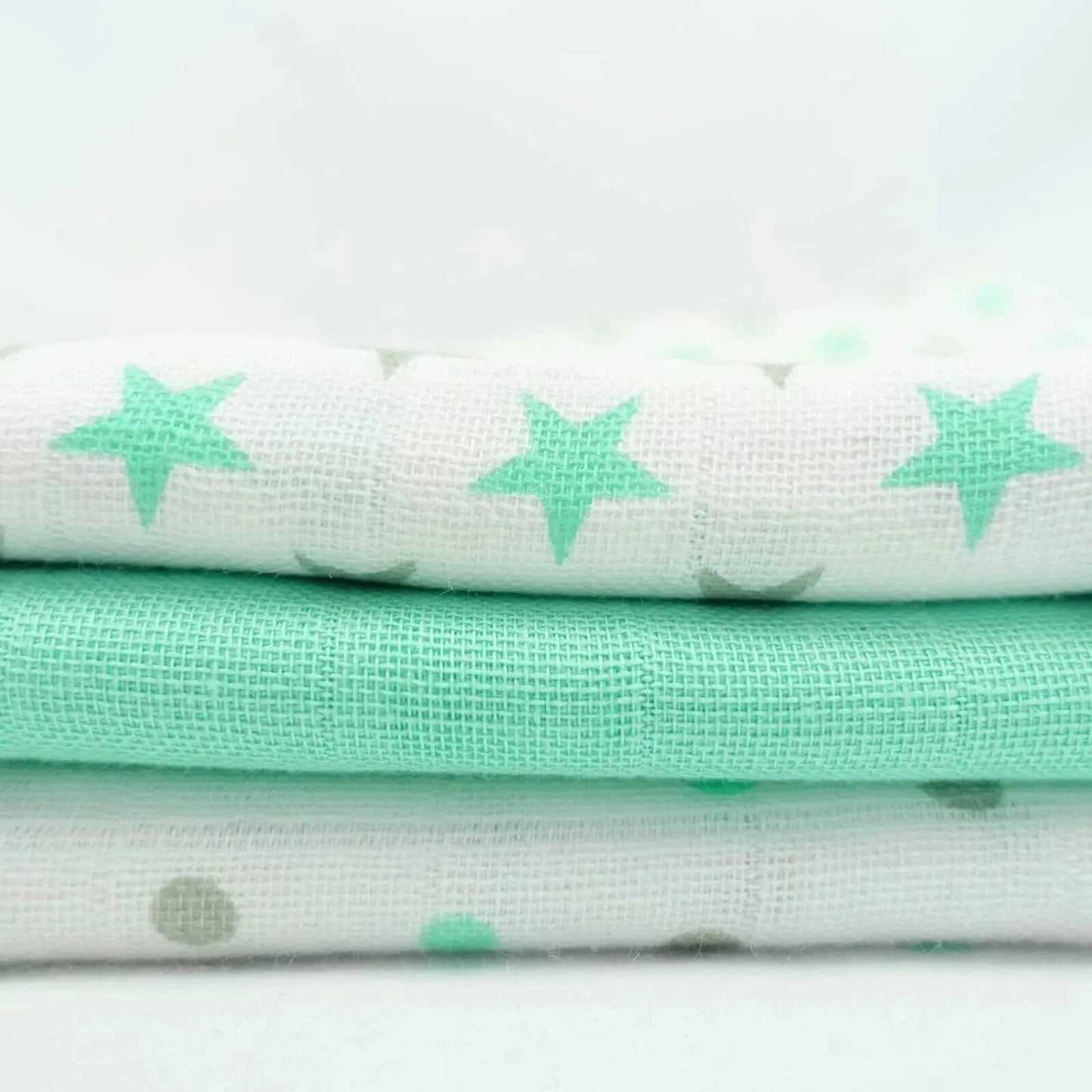 MuslinZ 12 Pack Muslin Squares 70x70cm - Mint