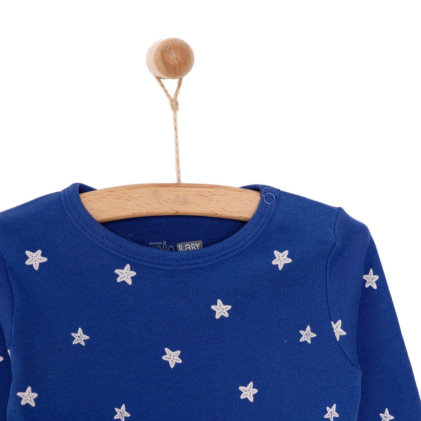 HelloBaby Boy Long Sleeve Bodysuit - Navy Blue
