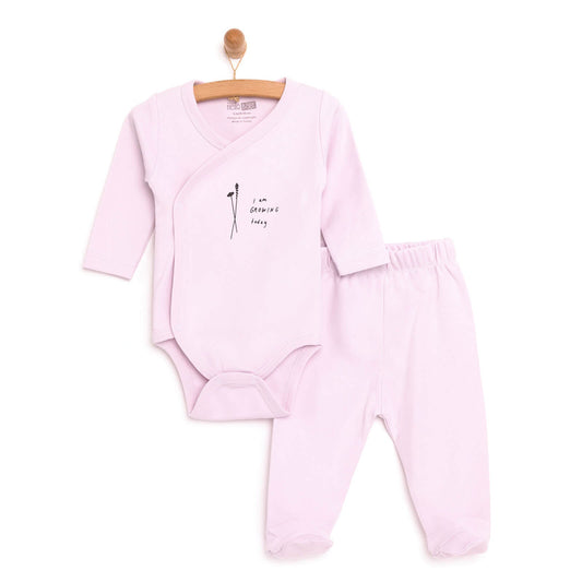 HelloBaby Newborn 2 Pcs Set - Purple