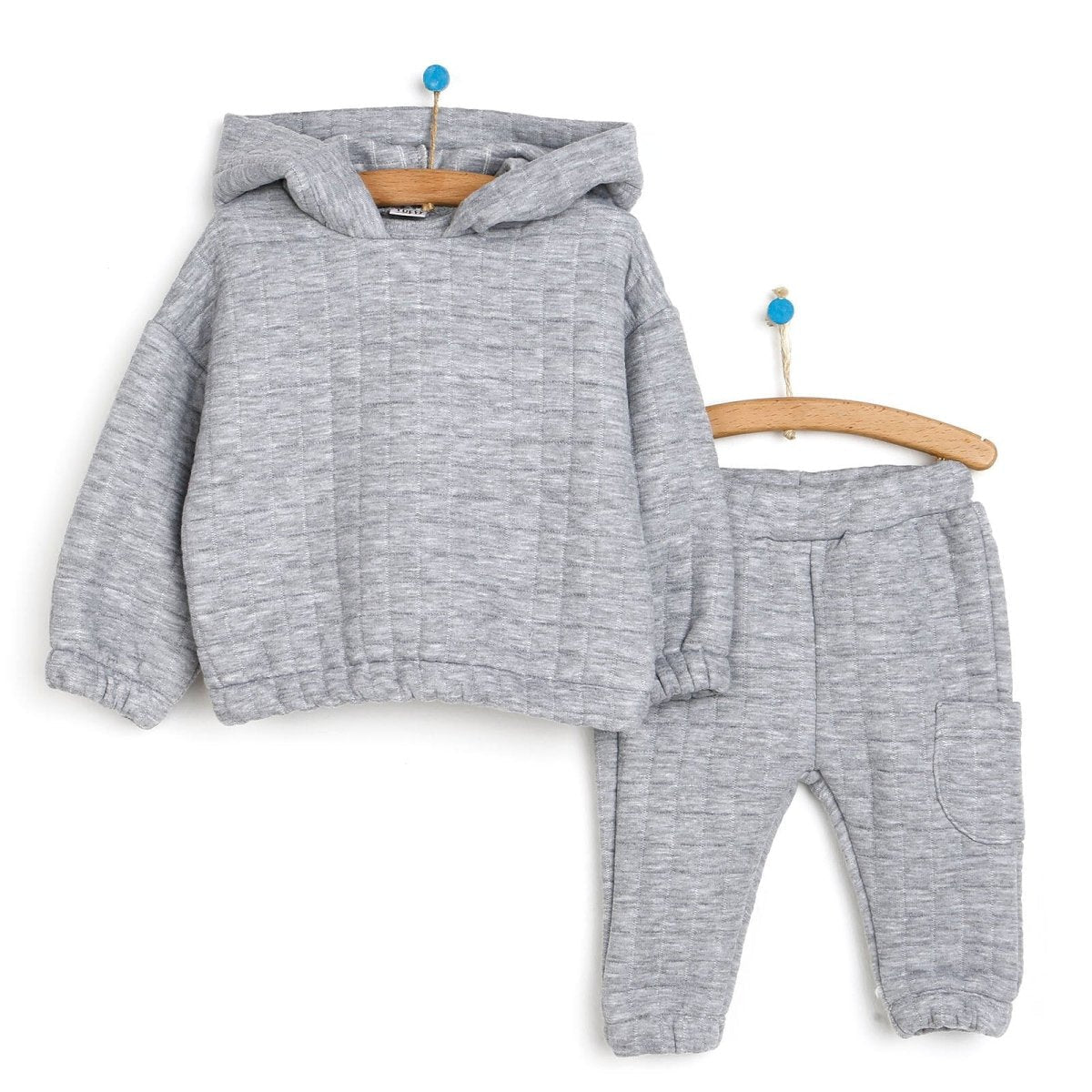 Tuffy Sweatshirt- Footless Bottom - Grey Melange
