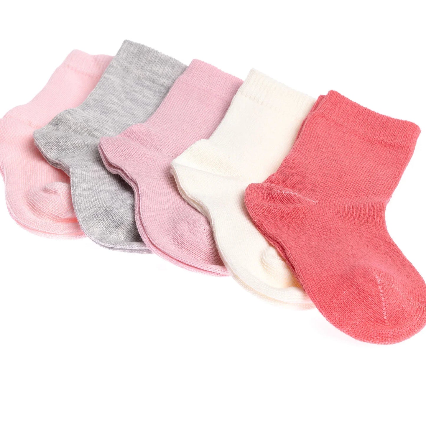 HelloBaby Baby Girl Socks 5 pcs - Pink