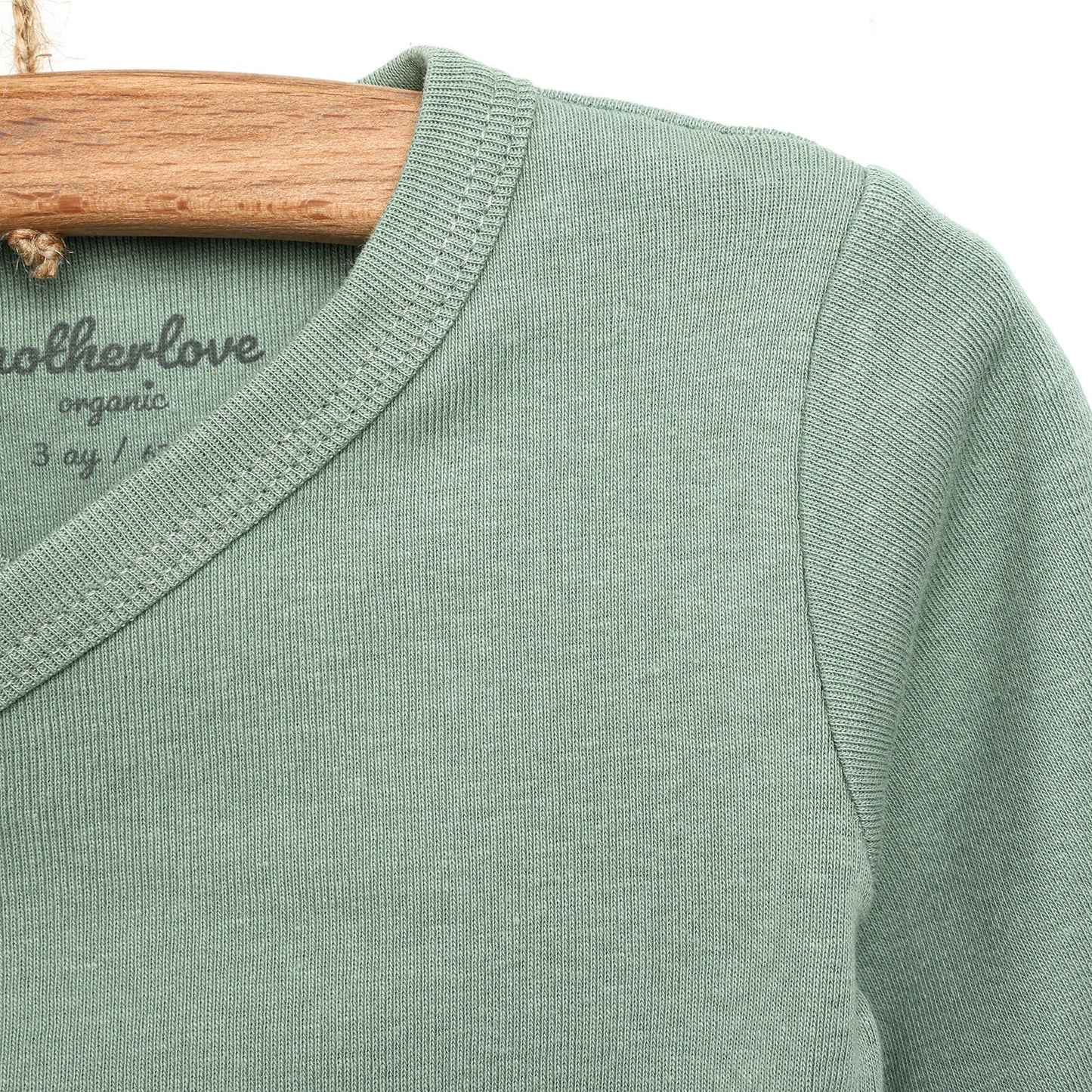 Motherlove Newborn Organic Sleeve Bodysuit - Dark Green