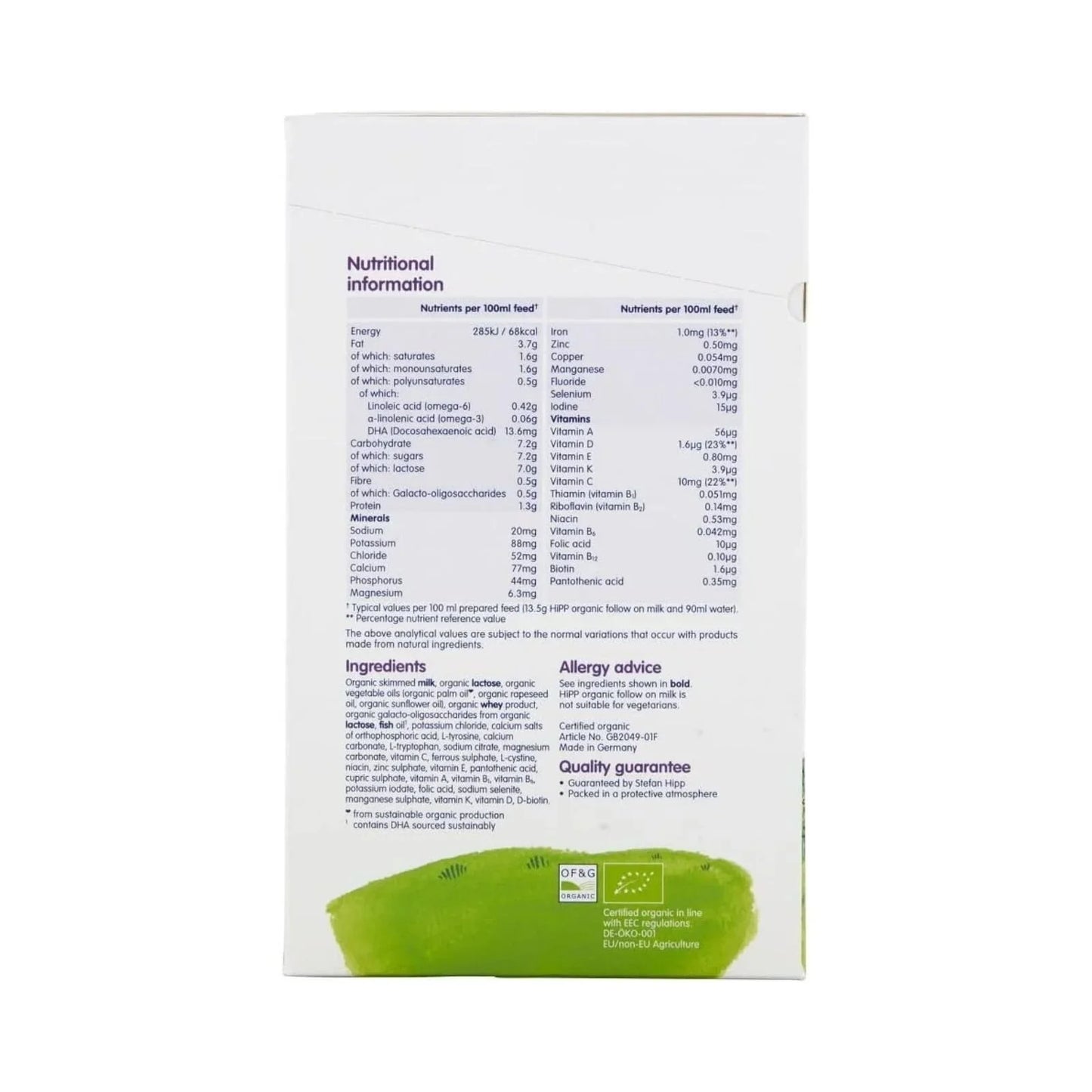 Hipp Organic 2 Follow On Milk Formula 6+ months 800g