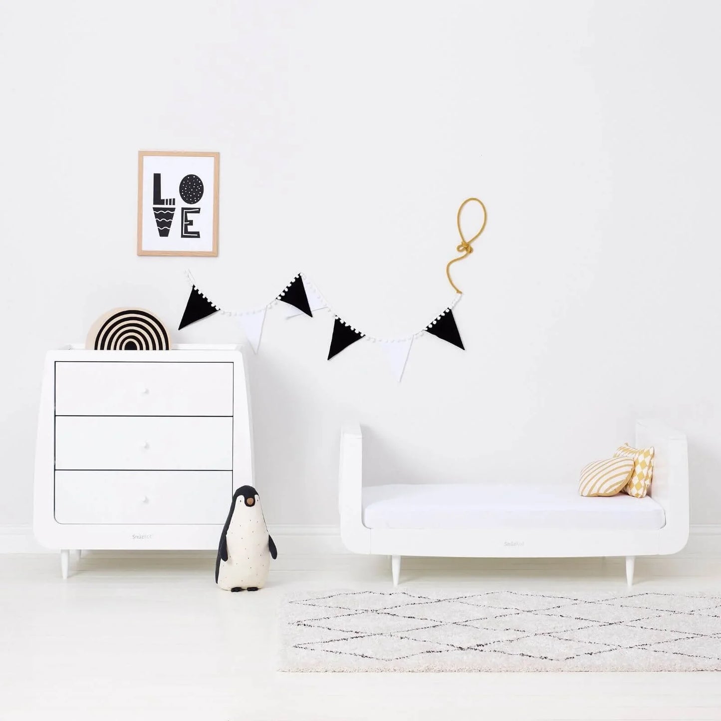 Snüz Cot & Cot Bed Fitted Sheet 2 pcs - Cloud