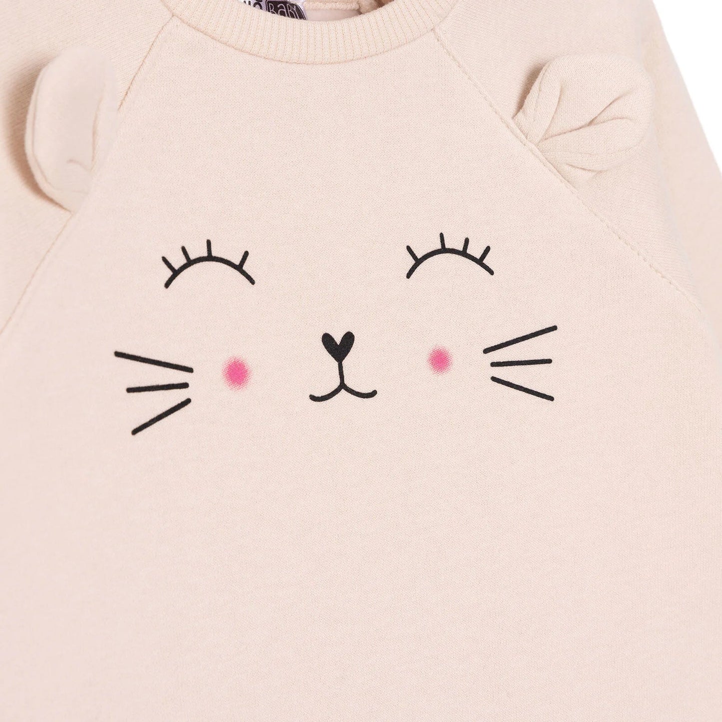 HelloBaby Newborn Girl Figure Jumpsuit - Beige