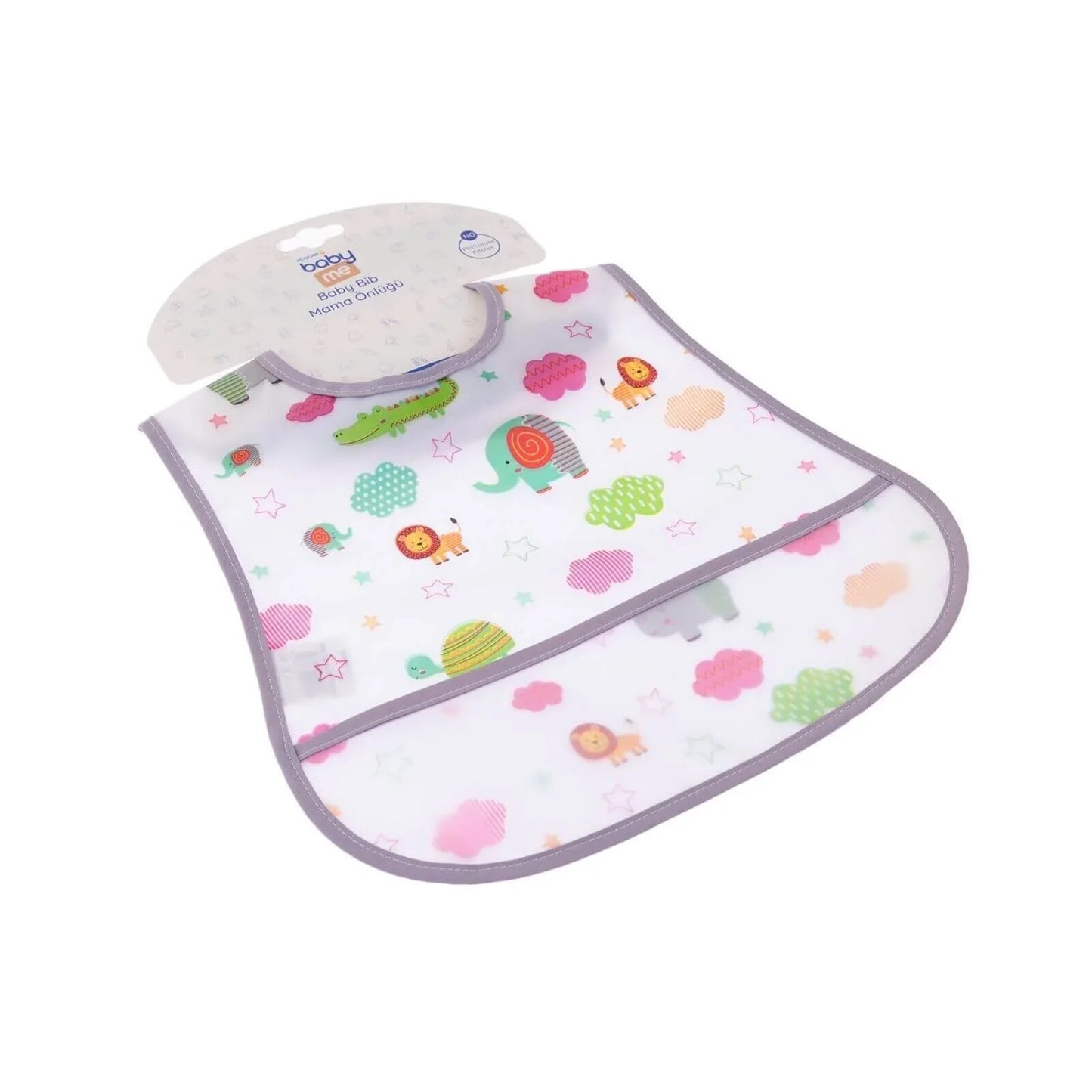 baby me Smart Patterned Baby Feeding Bib