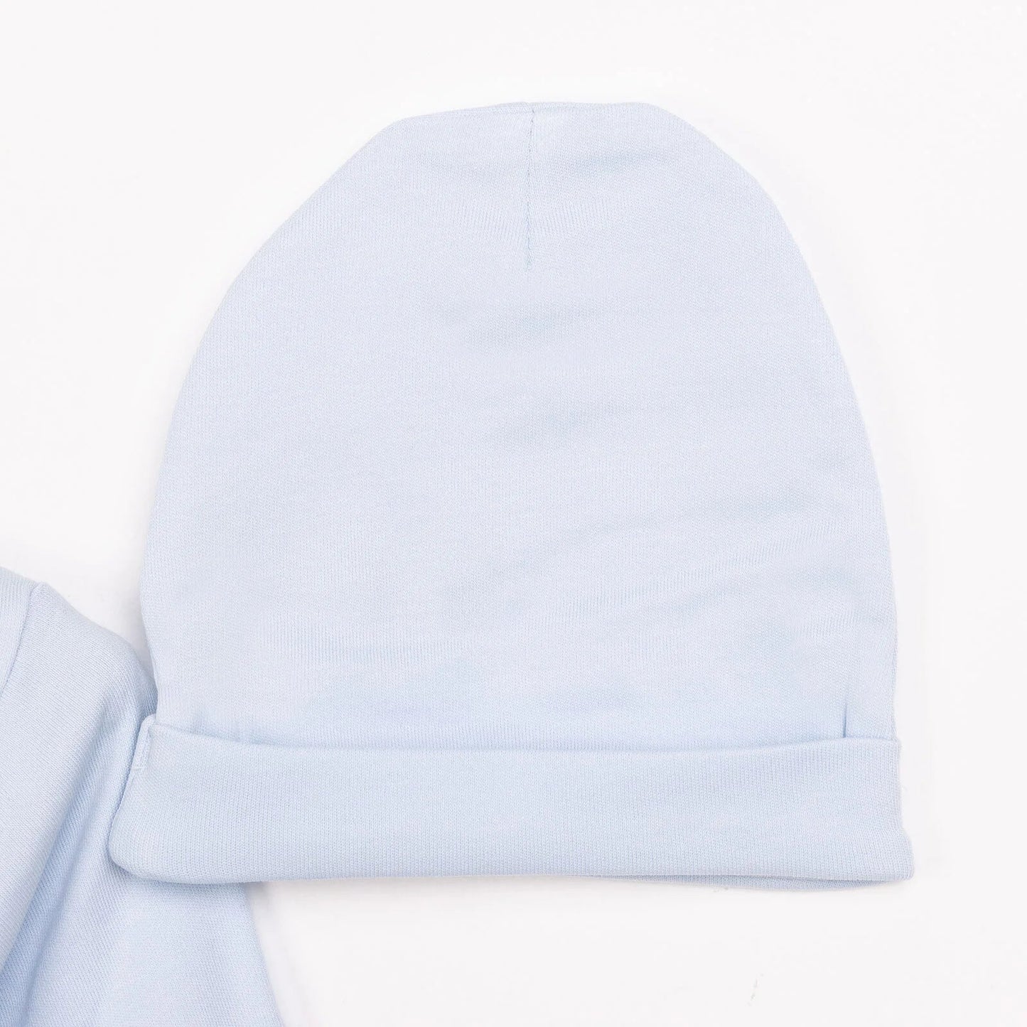 HelloBaby Newborn Organic Wrapover Top-Hat - Blue