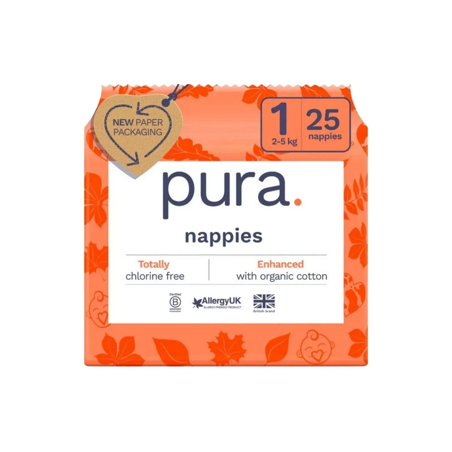 Pura Eco Nappy Size 1 - 25 nappies